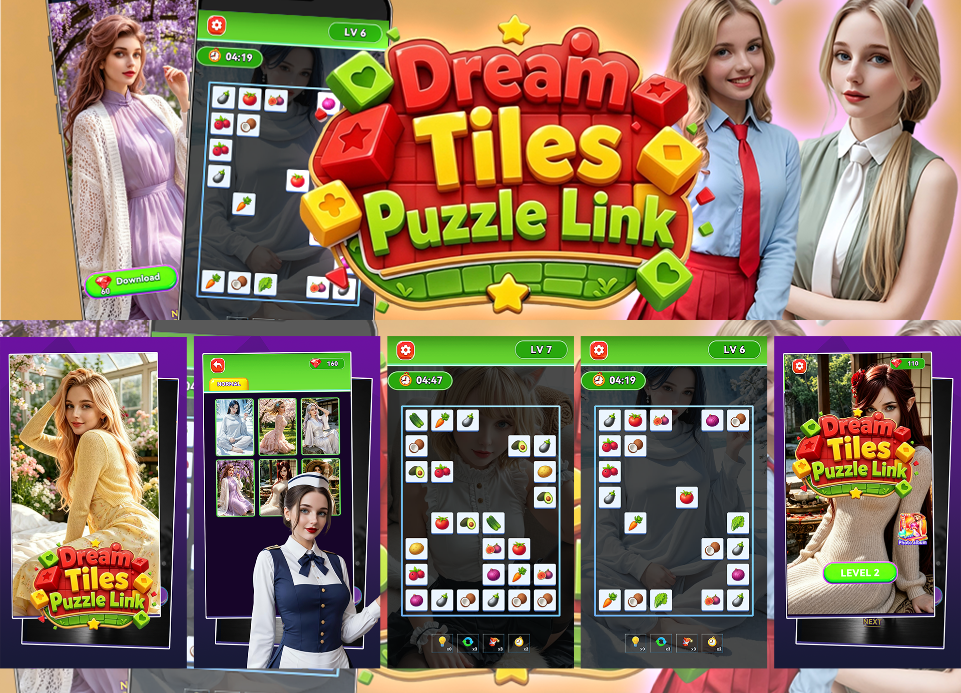 Dream Tiles: Puzzle Link  	